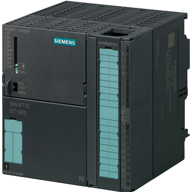 نمای نزدیک از یک دستگاه سیاه و آبی با پس زمینه سفید