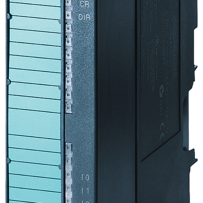 نمای نزدیک از یک دستگاه سیاه و آبی با برچسب آبی