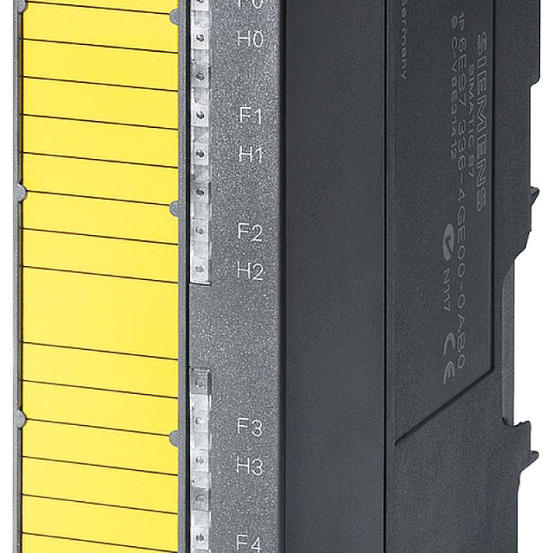 نمای نزدیک از یک دستگاه زرد و سیاه با برچسب زرد