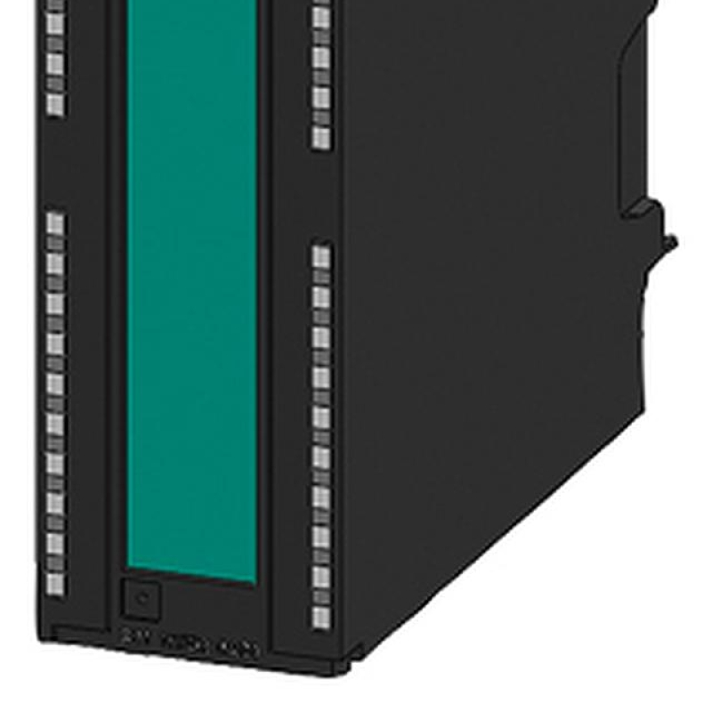 یک کیس کامپیوتر سیاه و سبز با صفحه سبز