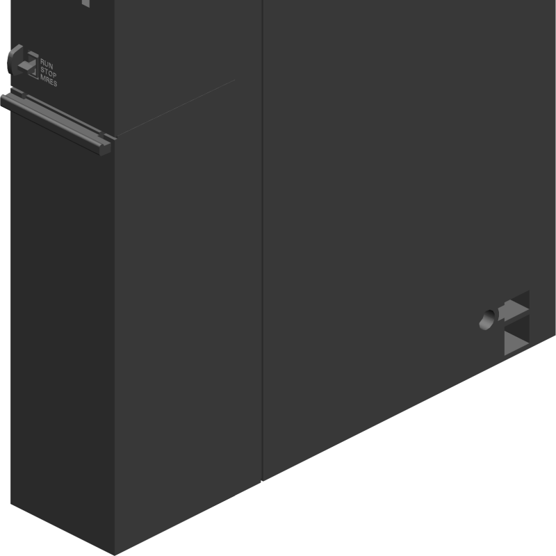 یخچال مشکی با درب باز و دستگیره روی آن