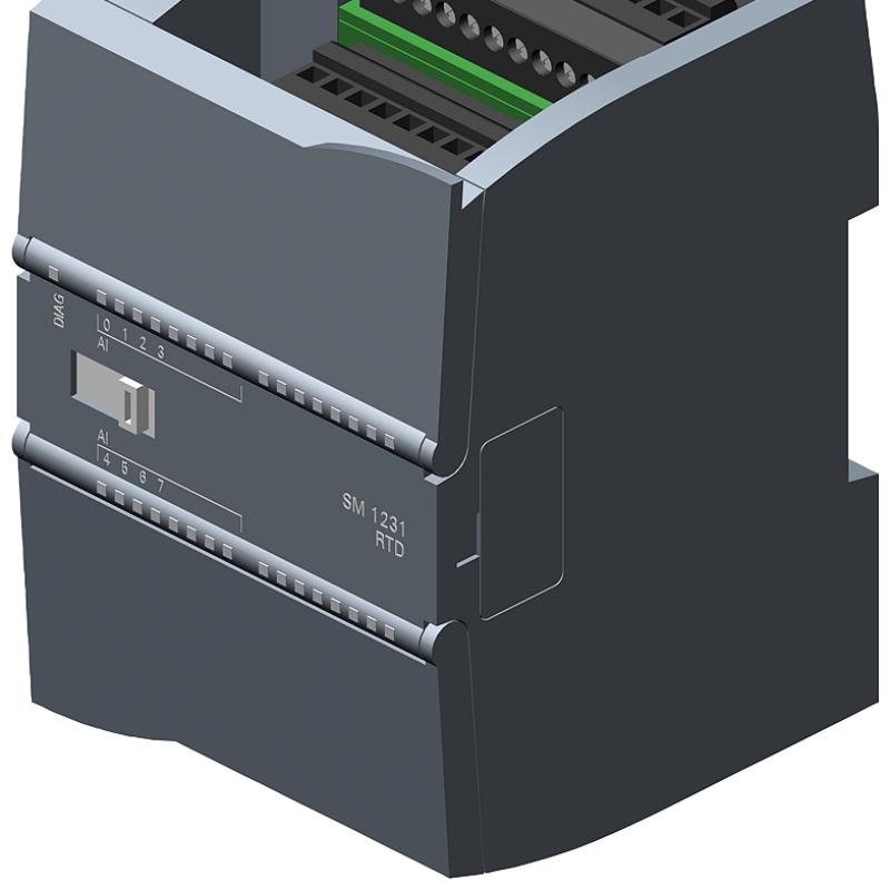 نمای نزدیک از یک چاپگر با باتری سبز رنگ در آن