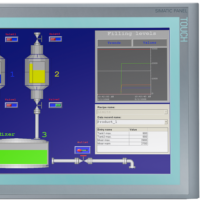 نمای نزدیک از صفحه کامپیوتر با مانیتور و صفحه مانیتور