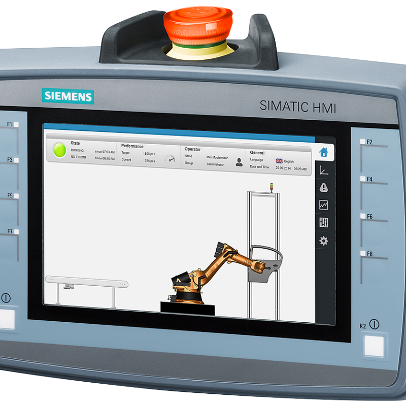 نمای نزدیک از صفحه کامپیوتر با یک ربات روی آن