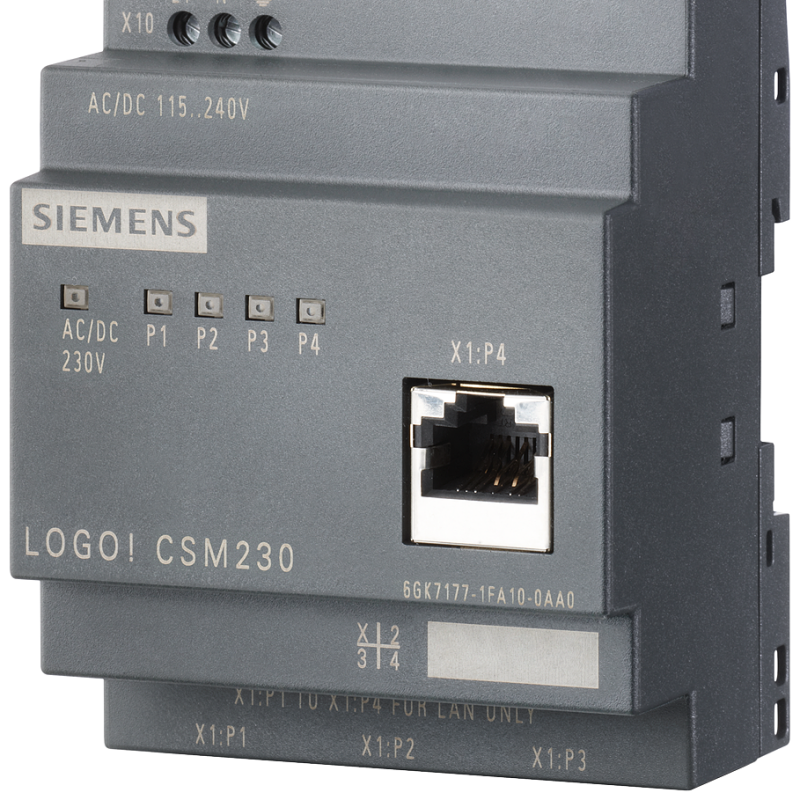 نمای نزدیک از یک سوئیچ روی جعبه سوئیچ با پس زمینه سفید