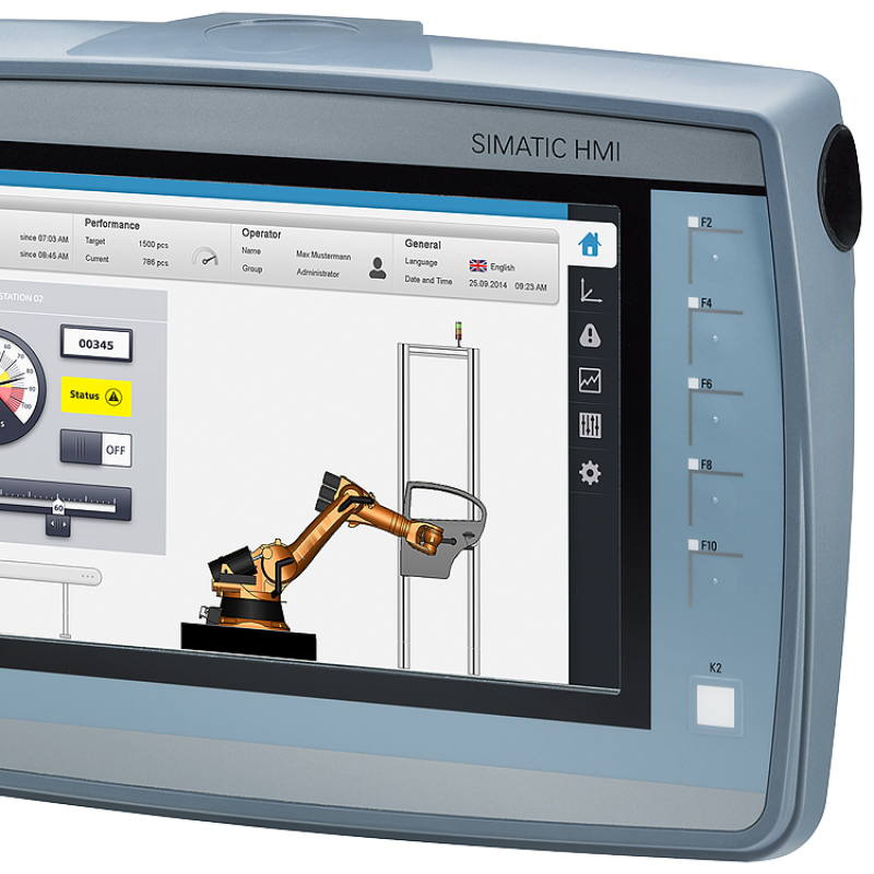 نمای نزدیک از یک مانیتور با یک دستگاه روی آن