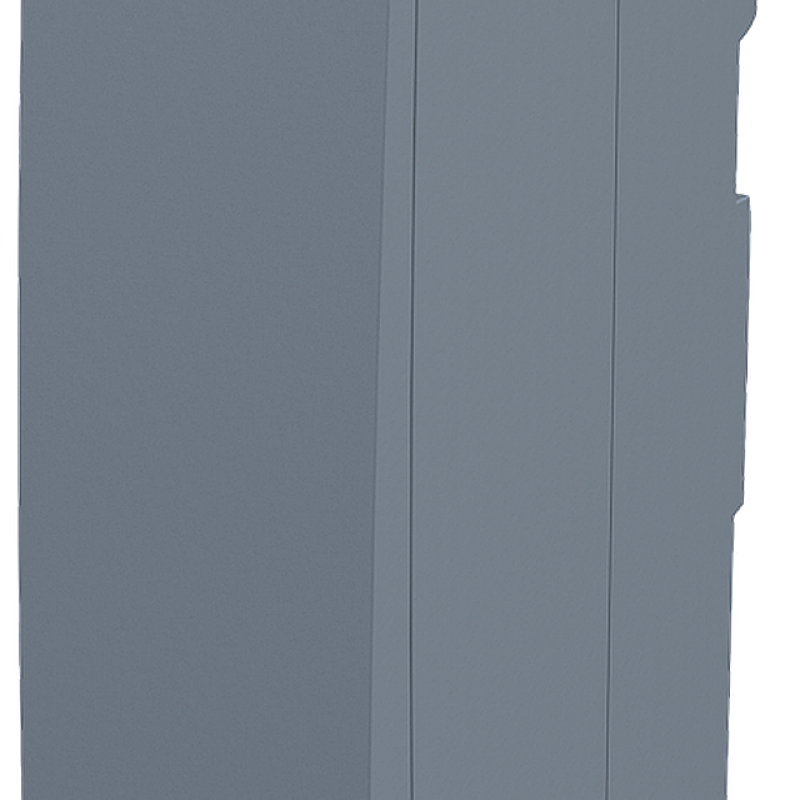 یک واحد منبع تغذیه صنعتی خاکستری با یک خروجی