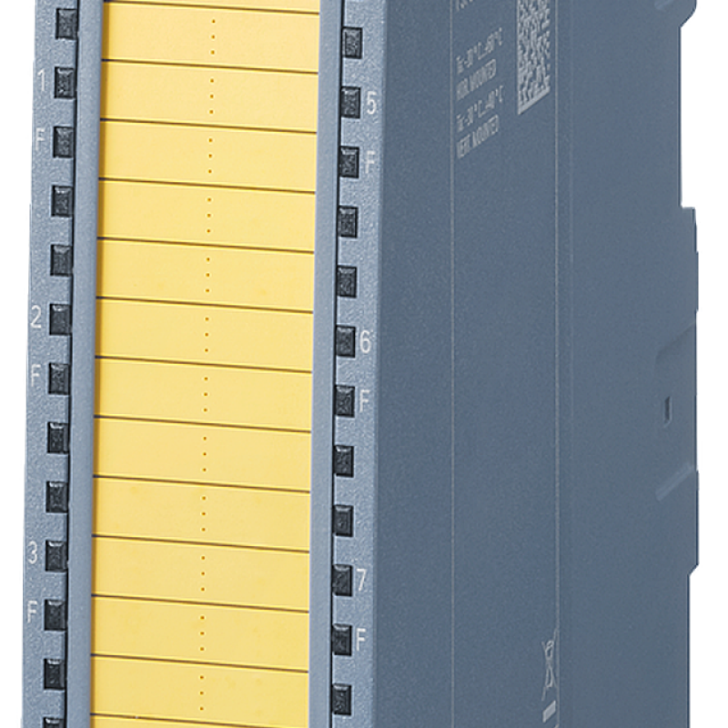 نمای نزدیک از یک دستگاه زرد و سیاه در پس زمینه سیاه