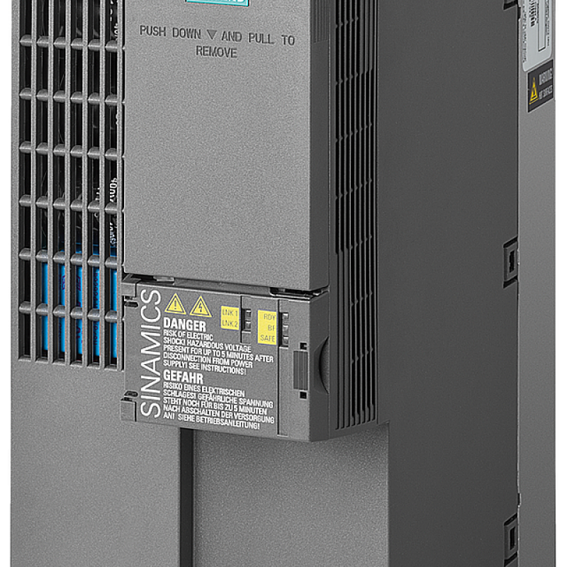 نمای نزدیک از یک واحد درایو سه فاز با سوئیچ