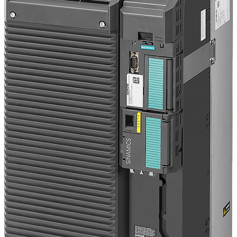 نمای نزدیک از یک دستگاه با برچسب آبی و زرد