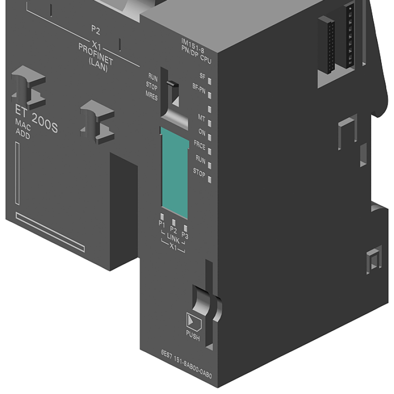 نمای نزدیک از دستگاهی با دکمه سبز رنگ در جلو