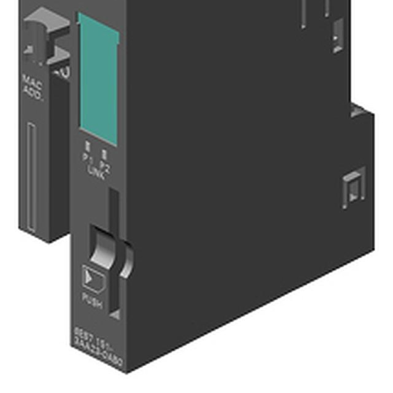 یک دستگاه سیاه و سبز با دکمه سبز در جلو